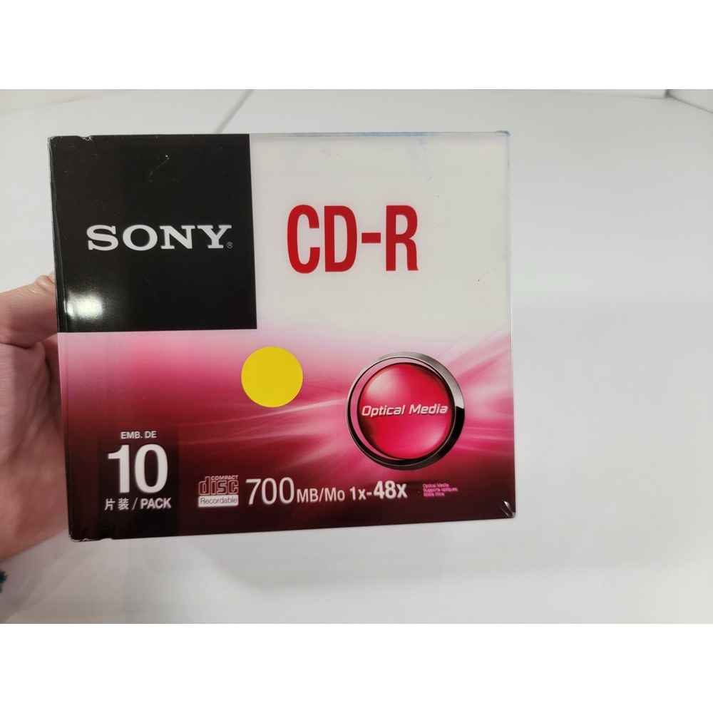 Sony CD-R 30 Pack (w/slim jcs)700MB/Mo 1x-48x speed Optical Media Factory Sealed